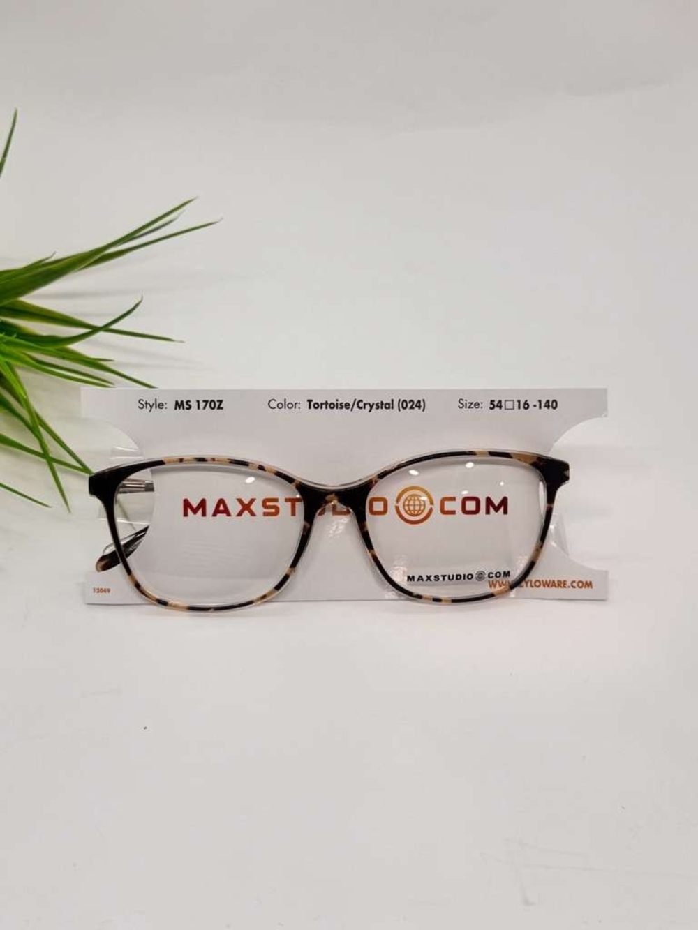 MAXSTUDIO 170Z Tortoise/Clear Round Eyeglass Frames/w54-16-149/NWT